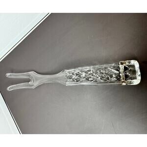 Anchor Hocking Wexford Glass Serving Fork